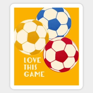 Love This Game - Football Illustration Sticker